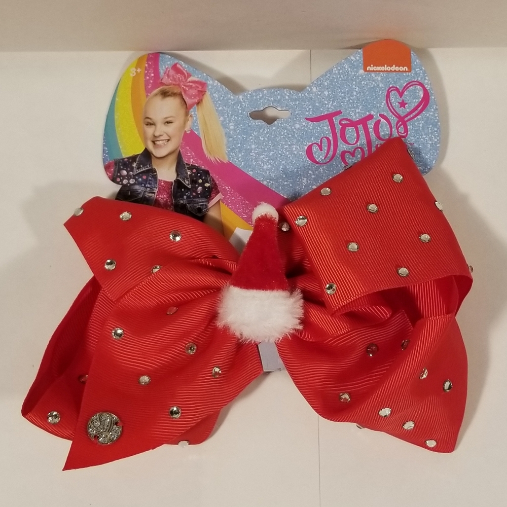 JoJo Siwa Christmas Santa Hat Red Hair Bow 2019